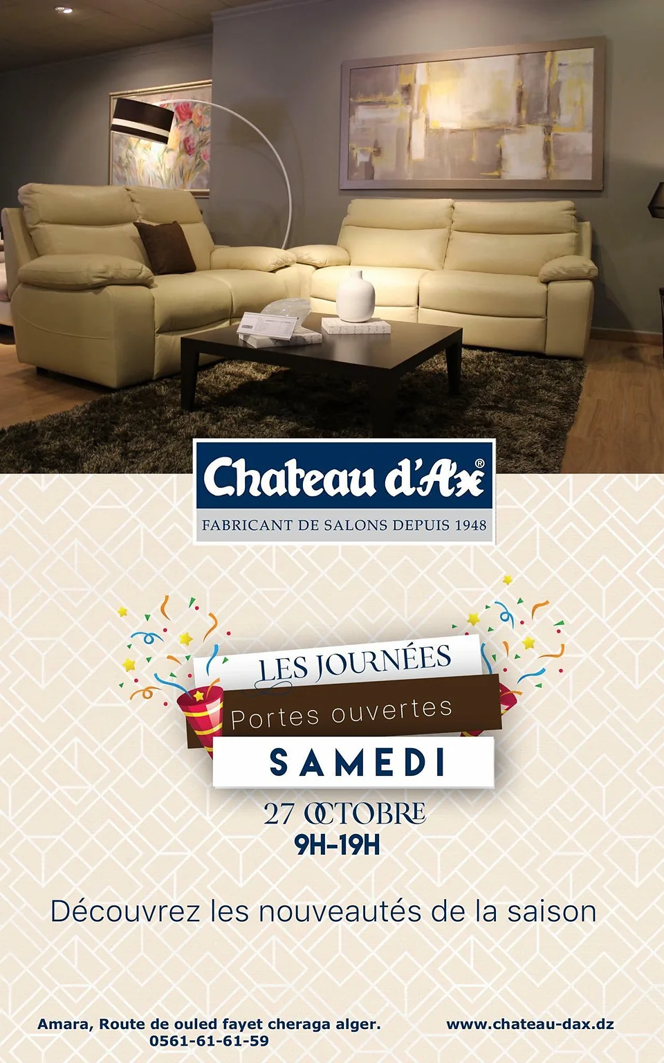 Affiche Château d’Ax, samedi 27 octobre
