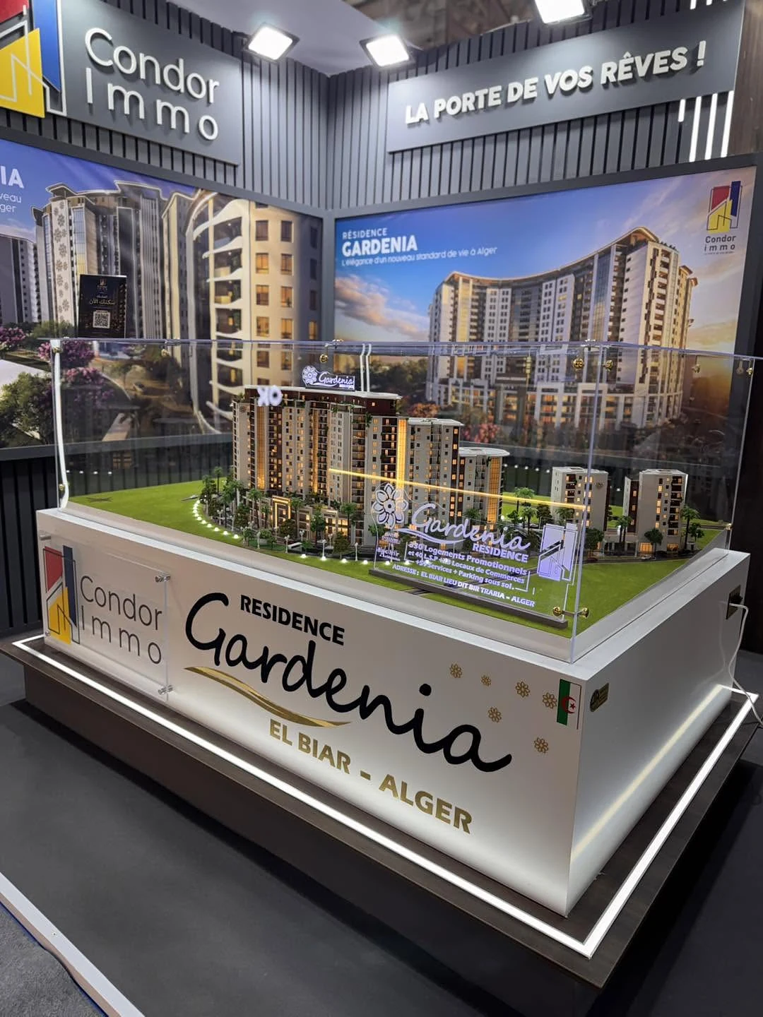 Maquette « Résidence Gardenia » sur le stand Condor Immo