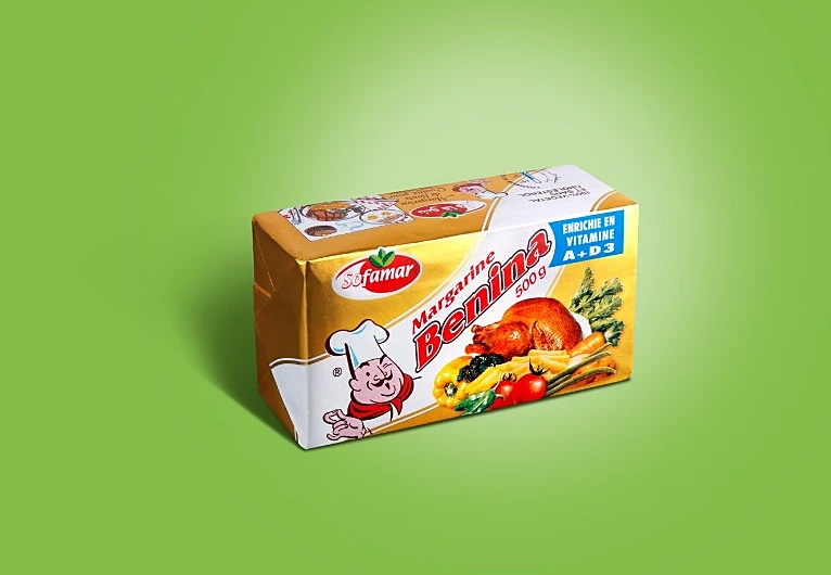 Packshot margarine Benina